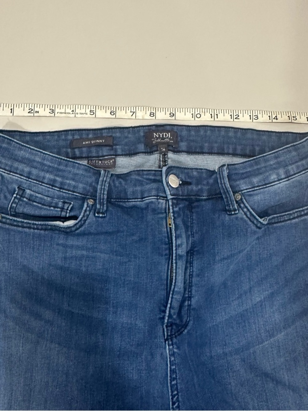 NYDJ Dark Wash Ami Skinny LiftxTuck Jeans - Picture 4 of 6